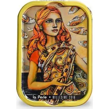 La Perle Francouzké sardinky v extra panenském olivovém oleji - Mlle Perle en Inde 115g