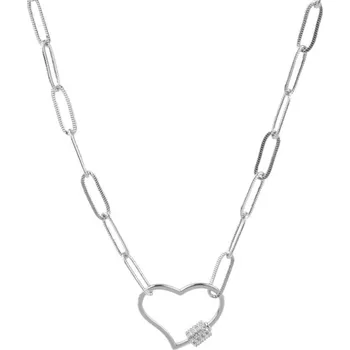 Náhrdelník B-TOP Dámský řetízkový náhrdelník s přívěskem ve tvaru SRDCE