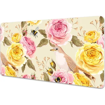 Stolní podložka Velká podložka na stůl Ptáci a růže