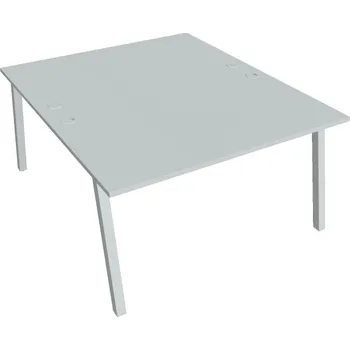 Kancelářský vozík HOBIS kancelářský stůl zdvojený - USD A 1400, šedá + doprava zdarma