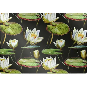 Podložka pod nábytek Podložka pod kancelářskou židli lotosové květy