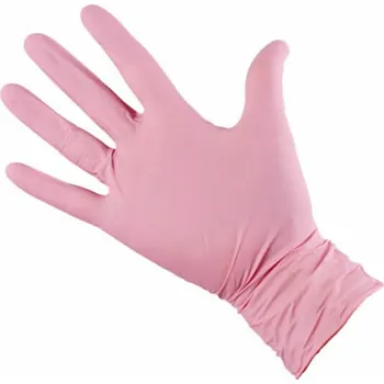 Vyšetřovací rukavice Mercator Medical Rukavice nitrilové - pro styk s potravinami 100ks růžové, bezpudrové, vel. S