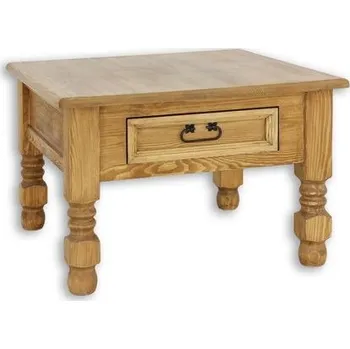 Obývací stěna Konferenční stolek ST705 povrchová úprava - včelí vosk Přírodní včelí vosk šířka stolu 75 hloubka stolu 75