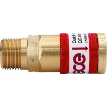 Příslušenství ke svářečce GCE F28710035 Rychlospojka na hadici - samice, QC-020, závit G3/8"LH", hořlavé plyny
