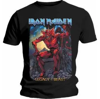 Pánské oblečení Merch Iron Maiden: Tričko Legacy Of The Beast 2 Devil M 2020