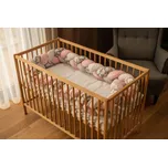 MSM Mantinel do postýlky - růžový-bílý - vzor 1 Délka mantinelu: 180 cm