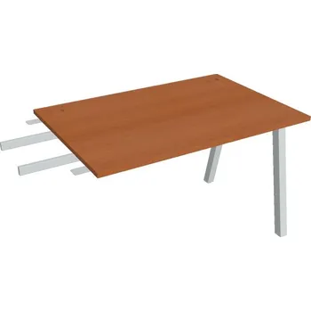 Kancelářský vozík HOBIS přídavný stůl do úhlu - US A 1200 RU, hloubka 80 cm, třešeň + doprava zdarma