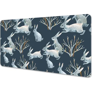 Stolní podložka Velká ochranná podložka na stůl Bílí králíci