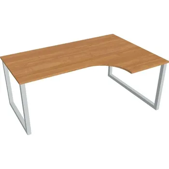 Kancelářský vozík HOBIS kancelářský stůl tvarový, ergo levý - UE O 1800 60 L, olše + doprava zdarma