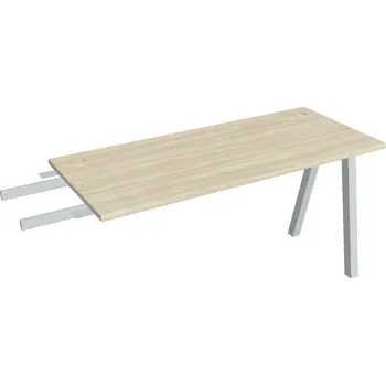 Kancelářský vozík HOBIS přídavný stůl do úhlu - UE A 1400 RU, hloubka 60 cm, akát + doprava zdarma