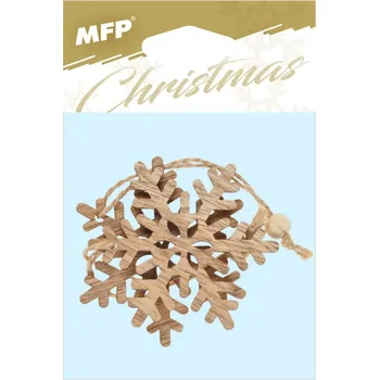 Vánoční dekorace Vánoční dekorace 7 cm Vločka (2 ks)
