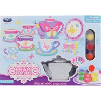 kreativní sada Čajový set motýlci vybarvovací