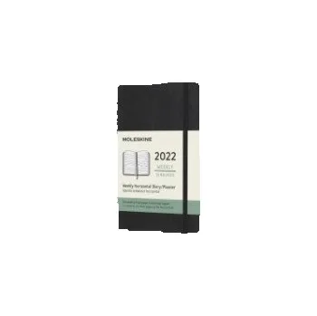 Diář Moleskine 2022 12-Month Weekly Pocket Softcover Horizontal Notebook – (EN)