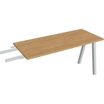 Kancelářský vozík HOBIS přídavný stůl do úhlu - UE A 1400 RU, hloubka 60 cm, dub + doprava zdarma