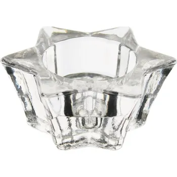 Svícen Svícen hvězda sklo pr.7,8cm čirá (544060)