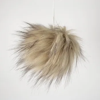 Bambulka premium z umělé kožešiny 11-12cm barva béžový vlas