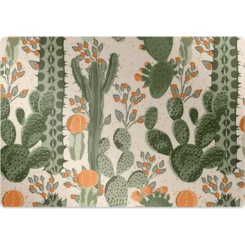 Podložka pod nábytek Podložka pod židli oranžová kaktus