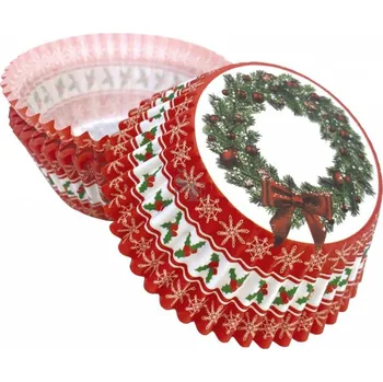 Formička Papírové košíčky muffiny a cupcakes 50ks č. Muf-228 Věneček