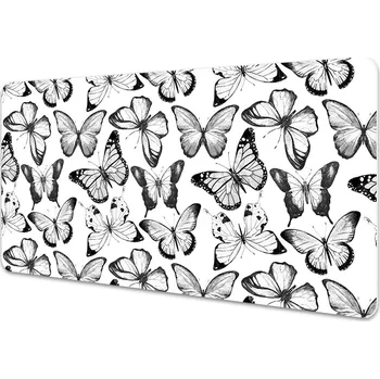 Stolní podložka Pracovní podložka na stůl Černá a bílá motýl