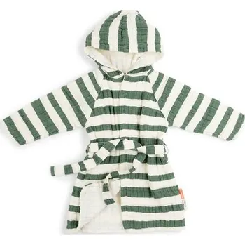 Dívčí župan DONE BY DEER Župan Stripes zelený 1-2 r.
