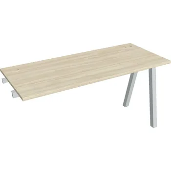 Kancelářský vozík HOBIS přídavný stůl rovný - UE A 1400 R, hloubka 60 cm, akát + doprava zdarma