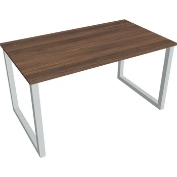 Kancelářský vozík HOBIS kancelářský stůl rovný - US O 1400, ořech + doprava zdarma