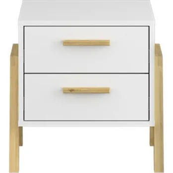 Noční stolek BELLE noční stolek 2s bílý
