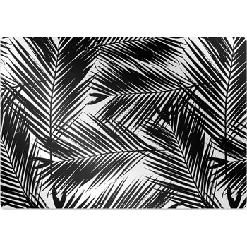 Podložka pod nábytek Podložka pod židli Černé palmové listy