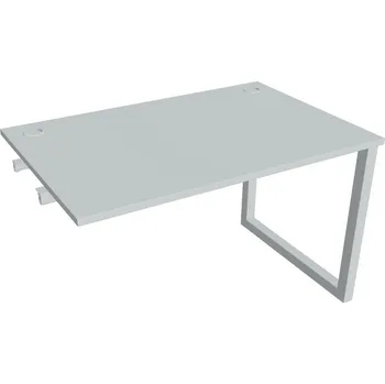 Kancelářský vozík HOBIS přídavný stůl rovný - US O 1200 R, šedá + doprava zdarma