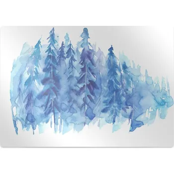 Podložka pod nábytek Podložka pod židli Akvarel zimní les