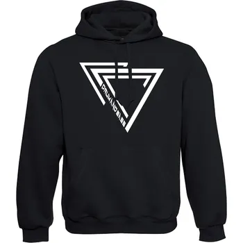 Pánská mikina DNBMARKET.CZ Pánská mikina s kapucí |D&B + NEURO| TriangleBroken Velikost: M, Barva: Černá - Design 1