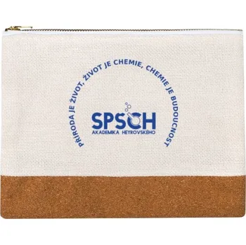 Penál Penál lněný s potiskem Penál SPŠCH Ostrava