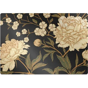 Podložka pod nábytek Podložka pod kancelářskou židli bílá pivoňka