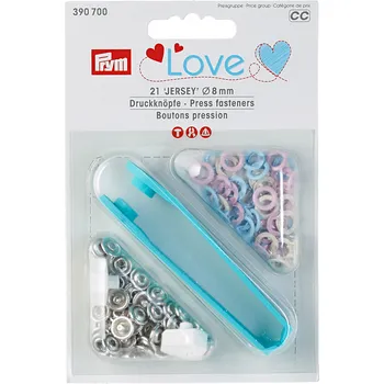 Prym Love Jersey 8 mm smetanový/růžový/modrý