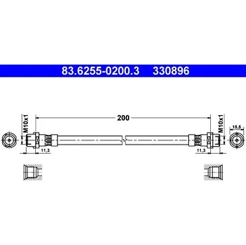 Brzdová hadice Brzdová hadice ATE 83.6255-0200.3