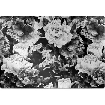 Podložka pod nábytek Podložka pod kancelářskou židli černá růže