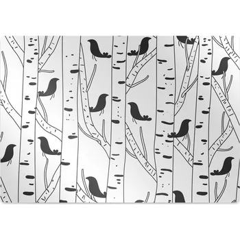 Podložka pod nábytek Ochranná podložka pod židli Ptáci a stromy