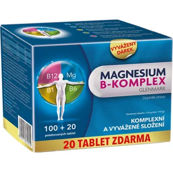 Glenmark Magnesium B-Komplex, 120 tbl.
