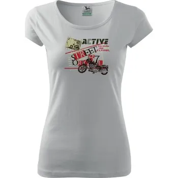 Dámské tričko Dámské Triko s moto motivem 58 Active street