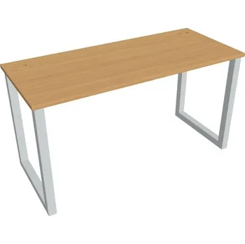 Kancelářský vozík HOBIS kancelářský stůl rovný - UE O 1400, hloubka 60 cm, buk + doprava zdarma