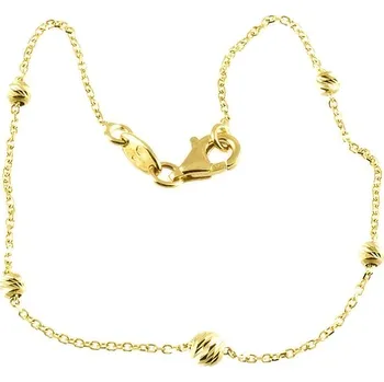 Náramek ŠPERKY-NM, Dámský zlatý náramek kuličky 1679 Délka náramku: 18 cm