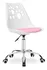Dětská židle TZB Grover bílá/růžová