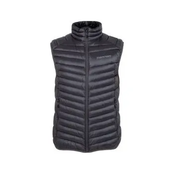 Pánská vesta Hannah ADARE asphalt stripe M; Šedá vesta + DÁREK DLE VÝBĚRU!