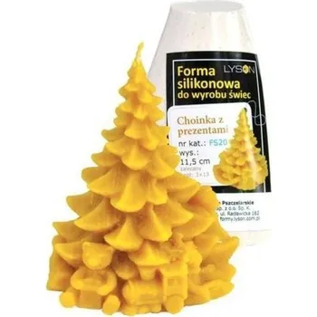 Forma na odlévání Lysoň silikonová forma - stromeček s dárky