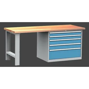 Dílenský stůl Pracovní stůl PS B/2000+K 810-1000/5