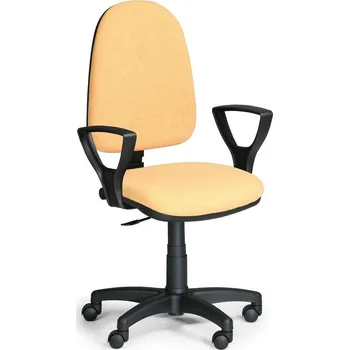 Kancelářská židle s područkami KZ 9613-žlutá/KP