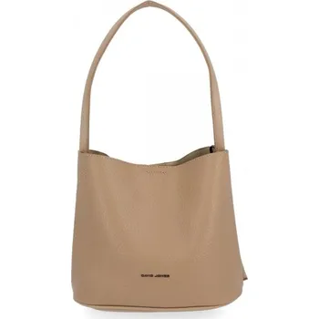 Kabelka Dámská kabelka univerzální David Jones tmavě béžová 6718-1A