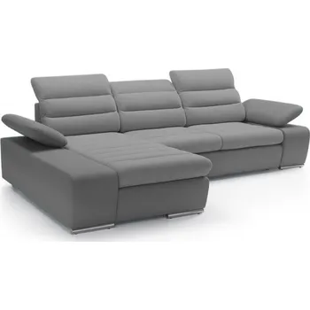 Sedací souprava Rozkládací rohová sedačka KORFU L šedá