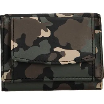 Unisex mini peněženka kožená Army šedo-černá od firmy LAGEN (Unisex mini peněženka kožená Army LAGEN)