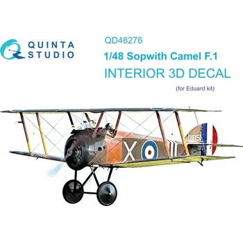 Plastikový model Quinta studio 1/48 Sopwith Camel F.1 3D-Printed & col.Interior